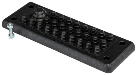 Phoenix Contact MH Series PP, TPE Cable Gland Plate for Use with B24 Heavy-Duty Connectors, 154 x 56 x 18.5mm