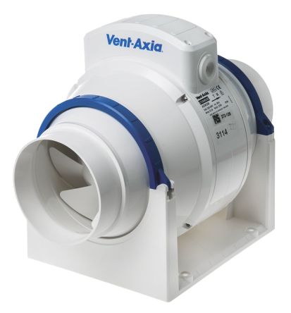 Vent-Axia ACM100 ACM In Line Duct Fan, 256m³/h, 23dB(A), Duct Size 100mm