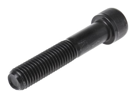 RS PRO M12 X 65mm Hex Socket Cap Screw Black, Self-Colour Steel