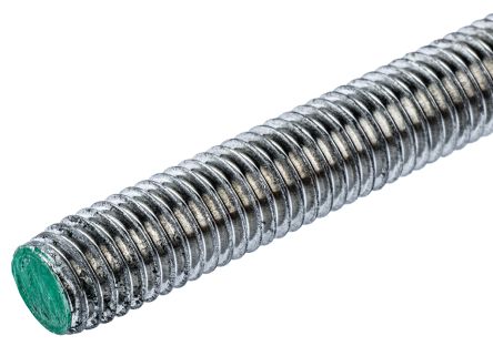RS PRO 螺柱, M8x1m长, 不锈钢, 表面抛光