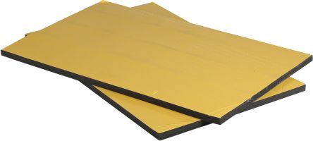 RS PRO Adhesive PUR Foam Acoustic Insulation, 1m X 600mm X 25mm