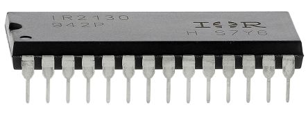 Infineon IR2130PBF Hex Three Phase MOSFET Power Driver 0.5A, 10 → 20 V, Inverting, 28-Pin PDIP