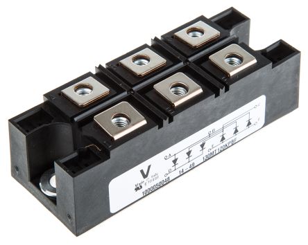 Vishay Brückengleichrichter, 3-phasig 160A 1200V Tafelmontage 1.63V INT-A-pak 6-Pin 10mA Siliziumverbindung