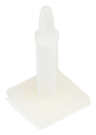 RS PRO 25.4mm High Nylon 66 PCB Support for 4mm PCB Hole, 17.8 x 17.8mm Base