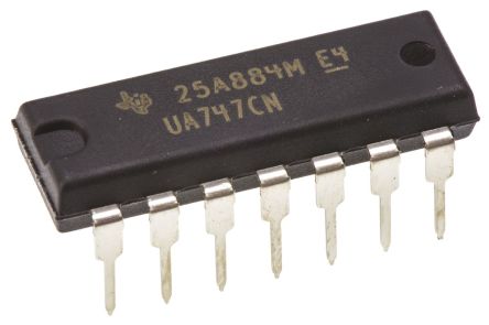 Texas Instruments Amplificateur Opérationnel, Montage Traversant, Alim. Double, PDIP 2 14 Broches