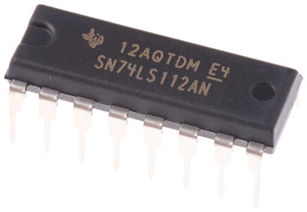 Texas Instruments IC Flip-Flop, JK Type, LS, Differential, Single Ended, Negative Edge, PDIP, 16-Pin