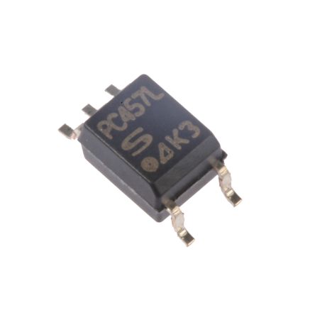 Sharp SMD Optokoppler DC-In / Transistor-Out, 5-Pin Mini-Flach, Isolation 3,75 KV Eff