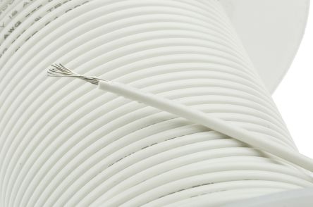Alpha Wire Einzeladerleitung 0,75 Mm², 18 AWG 30m Weiß PVC Isoliert Ø 2.01mm 16 / 0,25 Mm Litzen UL1007
