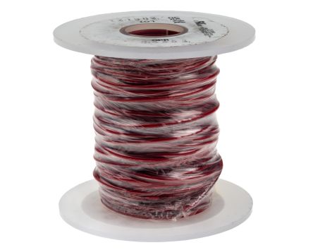 Alpha Wire Einzeladerleitung 0,75 Mm², 18 AWG 30m Rot PVC Isoliert Ø 2.01mm 16/0,25 Mm Litzen UL1007