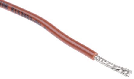 Alpha Wire Einzeladerleitung 1,3 Mm², 16 AWG 30m Braun PVC Isoliert Ø 2.34mm 26/0,25 Mm Litzen UL1007