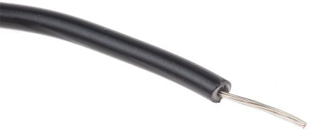 Alpha Wire Einzeladerleitung 0,2 Mm², 24 AWG 30m Schwarz PVC Isoliert Ø 2.24mm 7/0.20 Mm Litzen UL1015