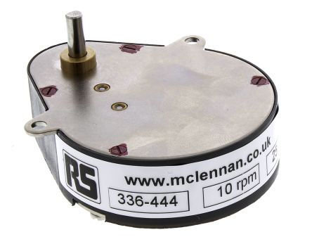 McLennan Servo Supplies 卵形齿轮箱, 25:1, 4mm轴径, 最高200rpm, 最大扭距0.7 Nm