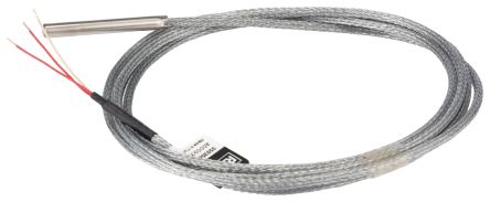 RS PRO PT100 Temperature Sensor, 6mm Dia, 50mm Long, 3 Wire, Probe, 400°C Max