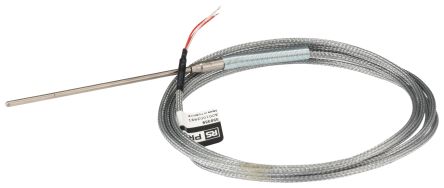RS PRO PT1000 Temperature Sensor, 3mm Dia, 100mm Long, 3 Wire, Probe, 400°C Max
