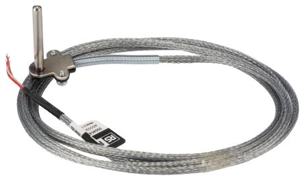 RS PRO PT100 Temperature Sensor, 5mm Dia, 50mm Long, 3 Wire, 400°C Max