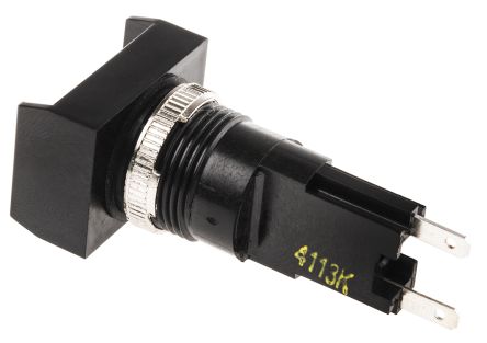 Saia-Burgess Illuminated Push Button Switch, Momentary, Panel Mount, 16.2mm Cutout, SPDT, 250V Ac, IP67
