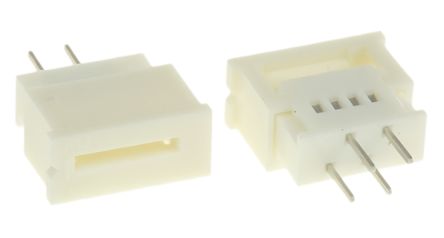 Molex Connettore FPC, 4 Via/e, 1 Fila/e, Passo 1.25mm, Femmina, Contatto ZIF Verticale, Montaggio Con Foro Passante