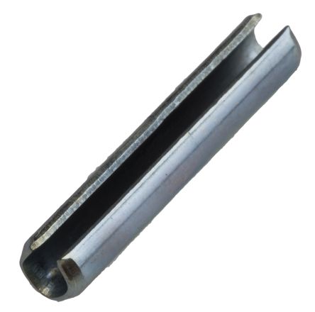 RS PRO 4mm直径 电镀 钢 开槽弹簧 弹簧销, 20 x 12 mm, 20 x 24 mm, 20 x 35 mm, 20 x 40 mm长