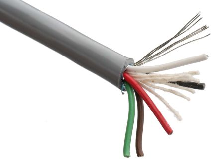Belden Cable Multiconductor Industrial Apantallado RS-232 95XX De 5 Conductores, 0,22 Mm², 24 AWG, Long. 305m, Ø Ext.