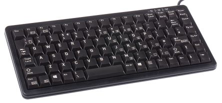 CHERRY Tastatur QWERTY (GB) Kabelgebunden Schwarz PS/2, USB Kompakt, 282 X 132 X 27mm