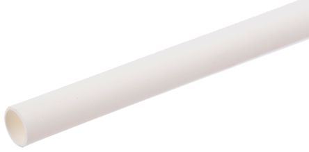 RS PRO Wärmeschrumpfschlauch, Polyolefin Weiß, Ø 2.4mm Schrumpfrate 2:1, Länge 1.2m