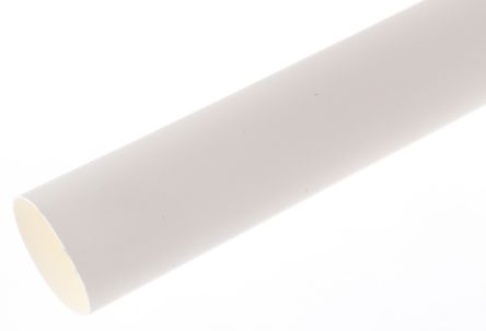 RS PRO Wärmeschrumpfschlauch, Polyolefin Weiß, Ø 12.7mm Schrumpfrate 2:1, Länge 1.2m
