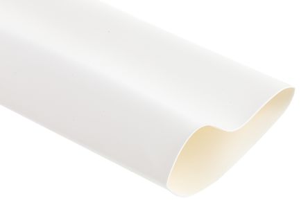RS PRO Wärmeschrumpfschlauch, Polyolefin Weiß, Ø 38.1mm Schrumpfrate 2:1, Länge 1.2m