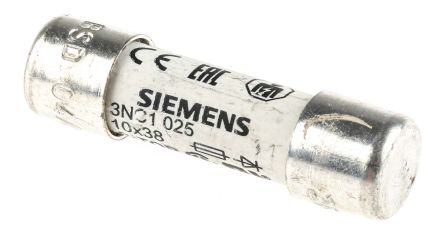 Siemens Fusible De Cartucho, 600V Ac, 25A, 10 X 38mm
