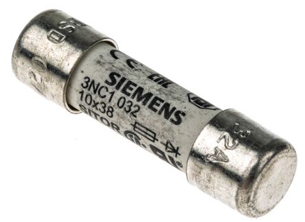 Siemens Fusible De Cartucho, 600V Ac, 32A, 10 X 38mm