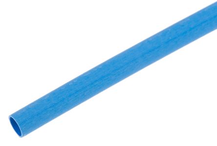 RS PRO Wärmeschrumpfschlauch, Polyolefin Blau, Ø 2.4mm Schrumpfrate 2:1, Länge 1.2m