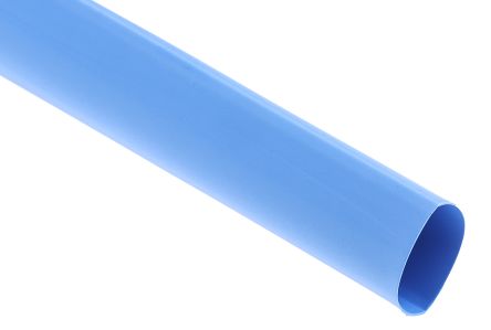 RS PRO Wärmeschrumpfschlauch, Polyolefin Blau, Ø 19.1mm Schrumpfrate 2:1, Länge 1.2m