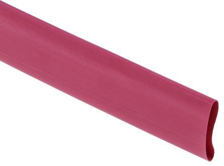 RS PRO Tubo Termorretráctil De Poliolefina Rojo, Contracción 2:1, Ø 19.1mm, Long. 1.2m