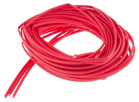 RS PRO 丙烯酸玻璃纤维电缆套管, 红色, 2mm直径, 5m长