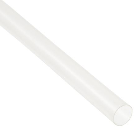 RS PRO Halogen Free Heat Shrink Tubing, Clear 4.8mm Sleeve Dia. X 1.2m Length 2:1 Ratio