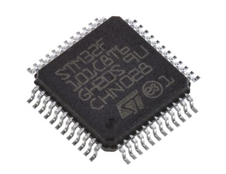 STMicroelectronics Microcontrolador STM32F101C8T6, Núcleo ARM Cortex M3 De 32bit, RAM 10 KB, 36MHZ, LQFP De 48 Pines