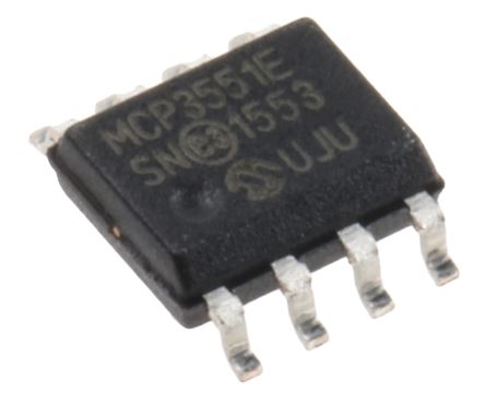 Microchip 22-Bit ADC MCP3551-E/SN, 13.75sps SOIC, 8-Pin