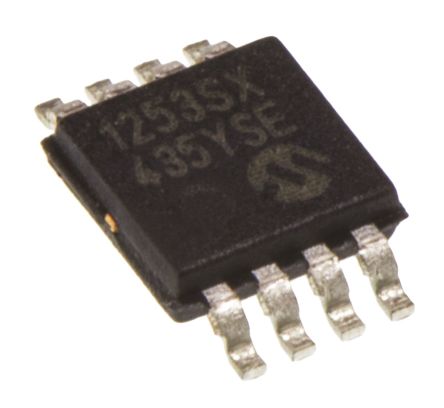 Microchip MCP1253-33X50I/MS Charge Pump, Regulator 120mA, 1 MHz 8-Pin, MSOP