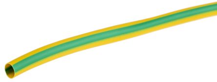 RS PRO PVC Green, Yellow Cable Sleeve, 6mm Diameter, 10m Length