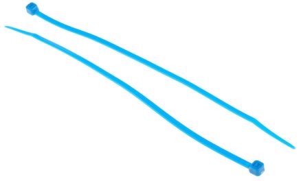 RS PRO Nylon 66 Kabelbinder Blau 3,6 Mm X 200mm, 100 Stück
