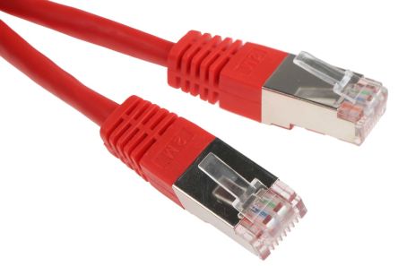 RS PRO Câble Ethernet Catégorie 6 S/FTP, Rouge, 2m PVC Avec Connecteur