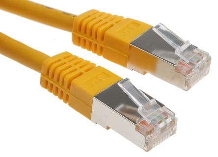 RS PRO Ethernetkabel Cat.6, 5m, Gelb Patchkabel, A RJ45 S/FTP Stecker, B RJ45, PVC