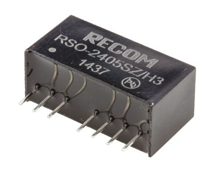 Recom RSO DC/DC-Wandler 1W 24 V Dc IN, 5V Dc OUT / 200mA 3kV Dc Isoliert