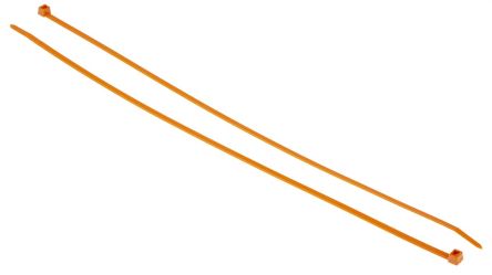 HellermannTyton T50L Nylon 66 Kabelbinder Orange 4,6 Mm X 390mm, 100 Stück