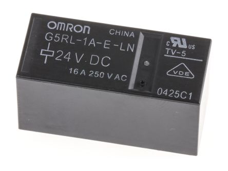 Omron G5RL Monostabiles Relais, Printrelais 1-poliger Schließer 16A 24V Dc Spule / 530mW