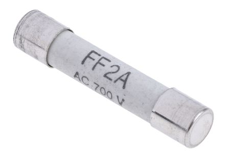 RS PRO Feinsicherung FF / 2A 6.3 X 32mm 700V Ac Keramik
