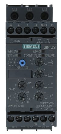 Siemens Arrancador Suave SIRIUS 3RW40, 38 A, 480 V Ac, 18.5 KW, Trifásico, IP20