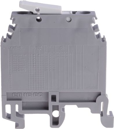 Entrelec SNA Reihenklemmenblock Einfach Grau, 4mm², 400 V Ac / 20A, Schraubanschluss