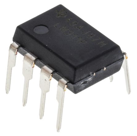 Texas Instruments Komparator LM311P, Open Collector/Emitter 0.165μs 1-Kanal PDIP 8-Pin 5 → 28 V