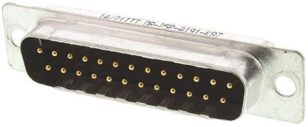 ITT Cannon ORIGINAL D Sub-D Steckverbinder B Stecker, 25-polig, Tafelmontage Lötanschluss