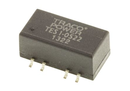 TRACOPOWER TES 1 DC/DC-Wandler 1W 5 V Dc IN, ±12V Dc OUT / ±40mA 1.5kV Dc Isoliert